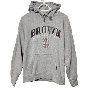 Gray Brown University Hoodie
